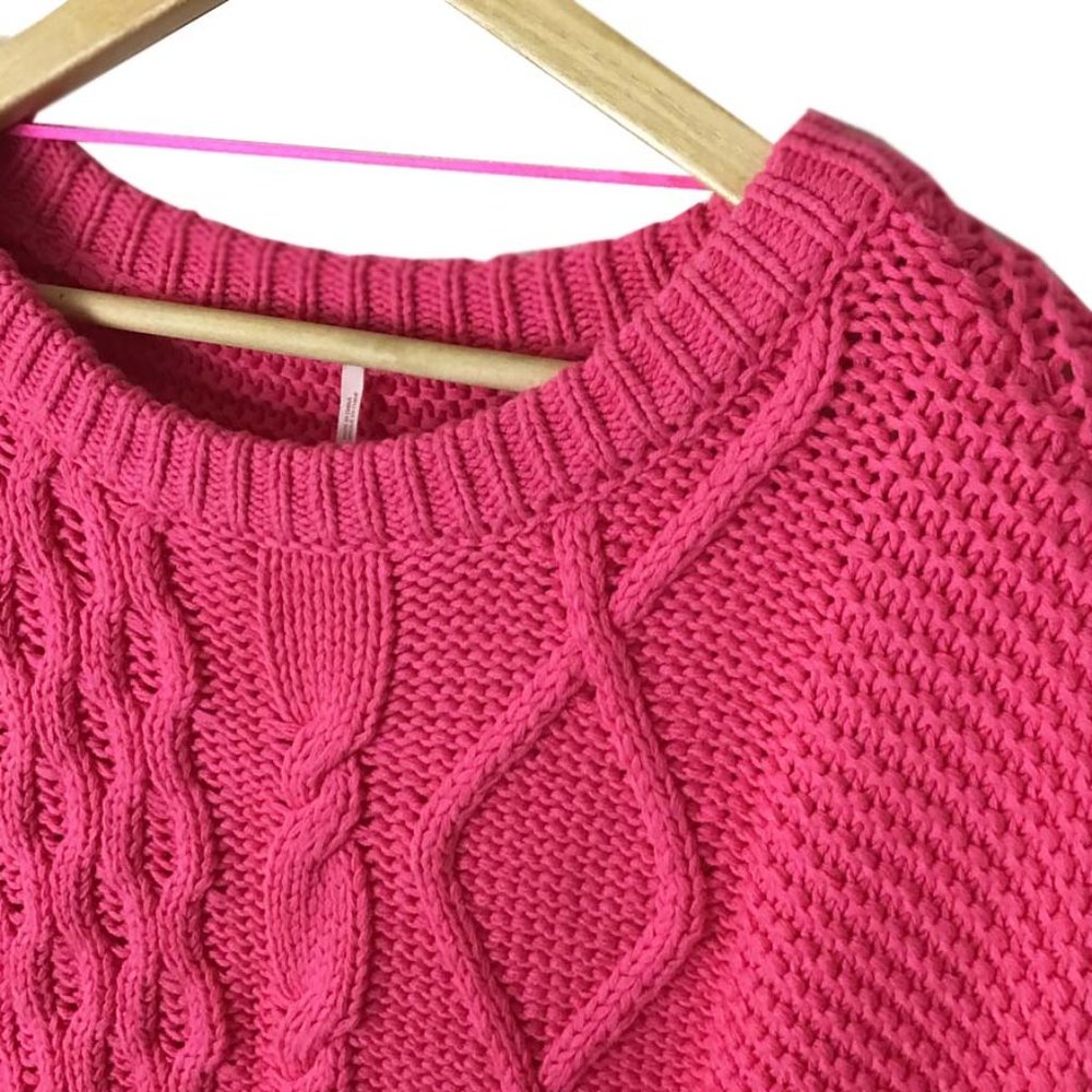 Free People Dream Mixed-Knit Hibiscus Highlight Sweater - Picture 6 of 16
